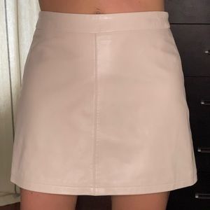 Cupcakes and Cashmere Leather skirt with lining